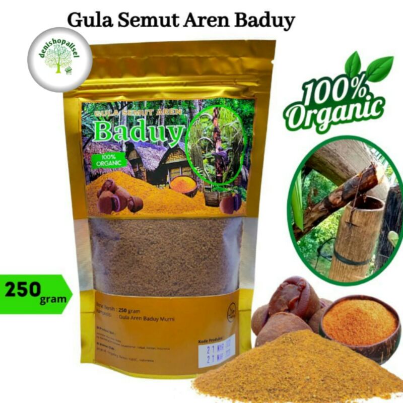 

Gula Semut Aren Baduy - Gula Aren Bubuk 250 gr - Gula Semut Organik