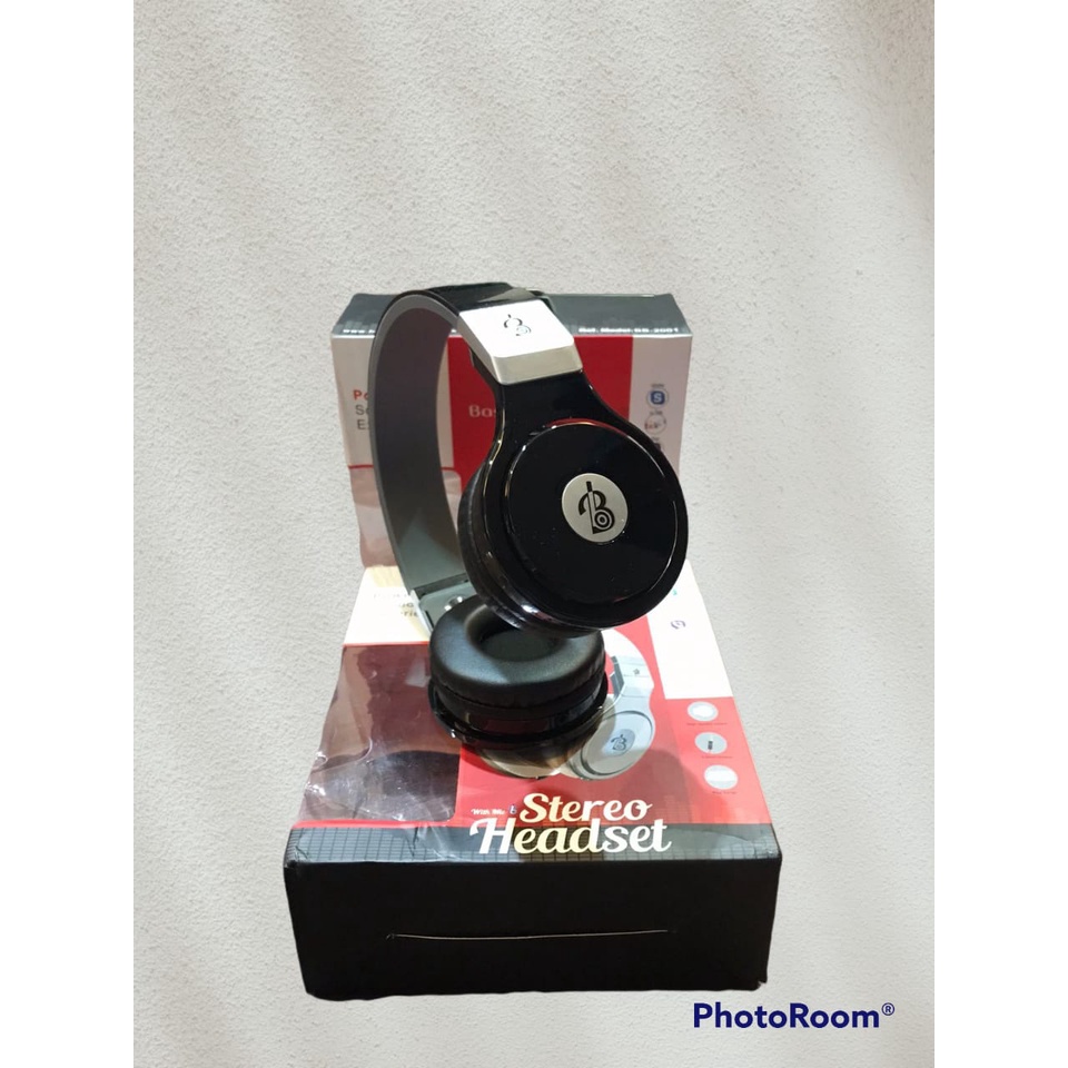 HEADPHONE/HEADSET STEREO HEADSET BASE BOOSTER BB-2001 KUALITAS BAGUS