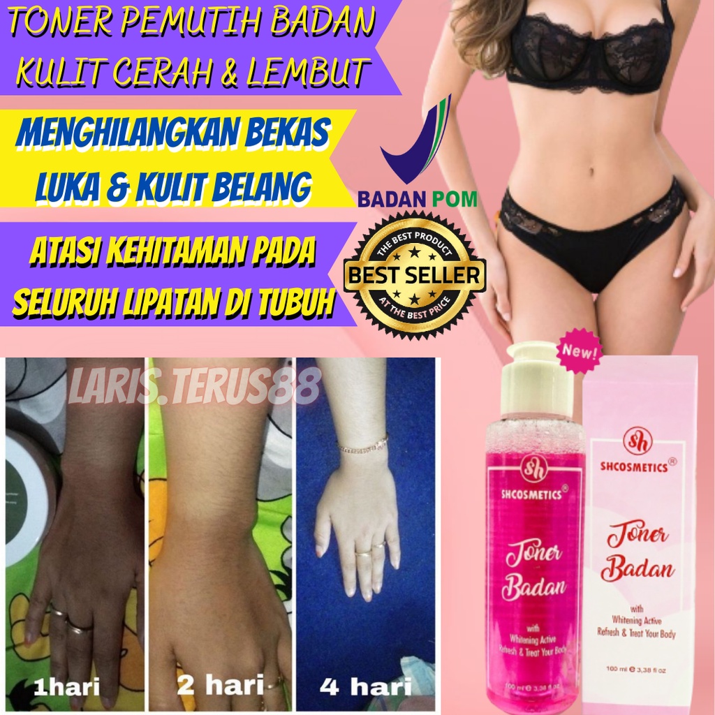 PEMUTIH BADAN TONER WHITENING SHCOSMETICS BPOM TONER BRIGHTENING COLLAGEN PEMUTIH BADAN TONER BADAN 