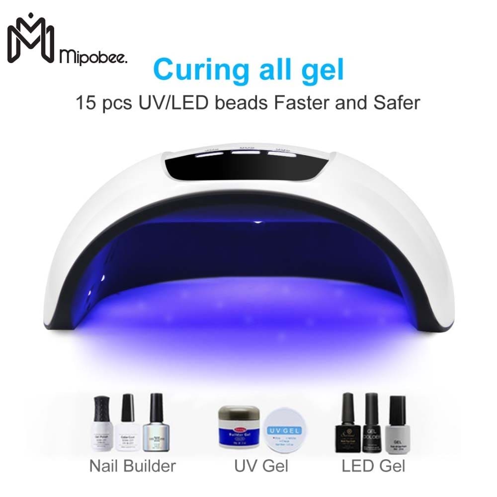 Pengering Kutek Kuku Manicure Pedicure UV LED Nail Dryer Portable 54 W