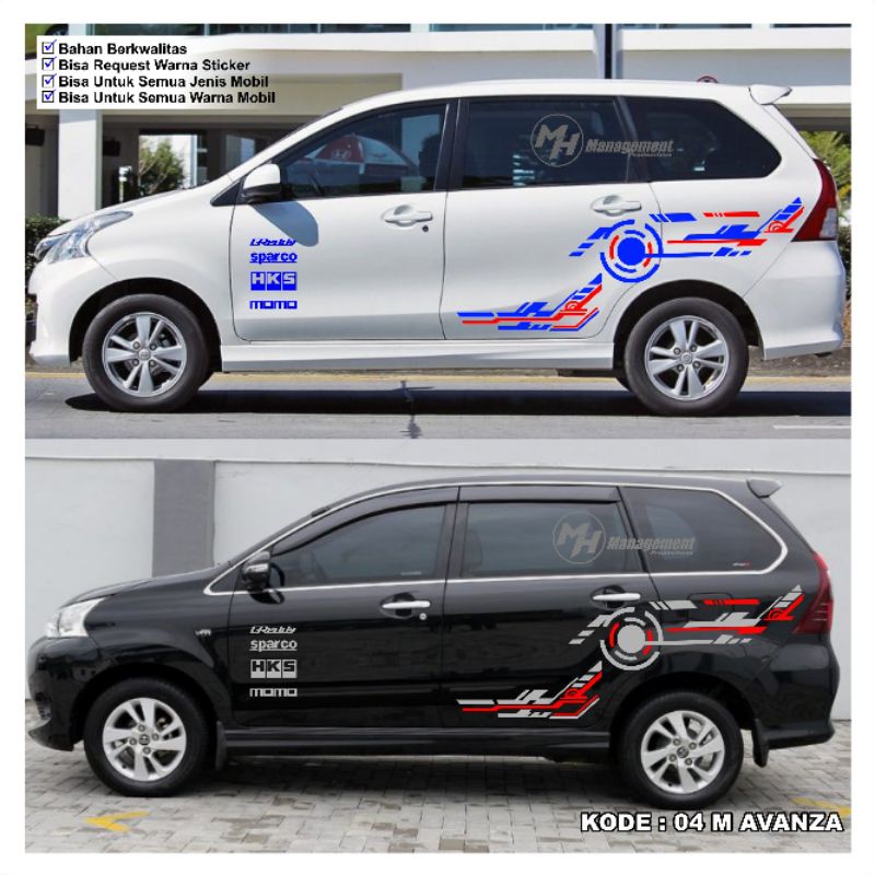 Sticker Mobil Toyota Avanza Stiker Mobil Avanza Sticker Toyota Avanza Sticker Mobil Toyota Sticker M