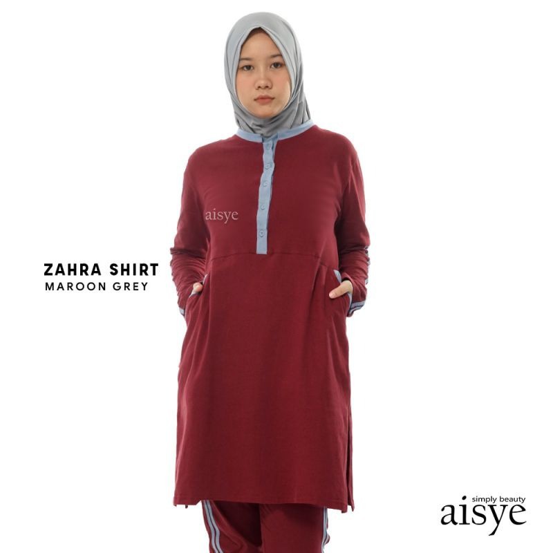 Baju Atasan Shirt Olahraga ZAHRA SHIRT AISYE