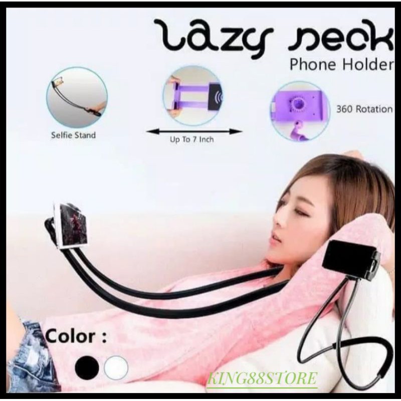 HOLDER PHONE LAZY NECK FLEXIBEL/LAZYPOD LEHER