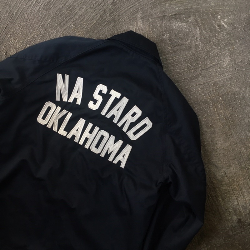 Soverment Coach Jacket Navy Nastard Oklahoma