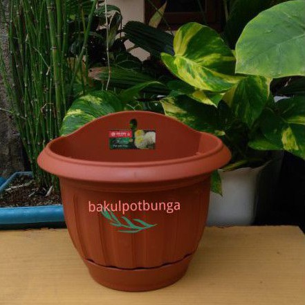 Pot Dinding Lion Star Lotus No.6