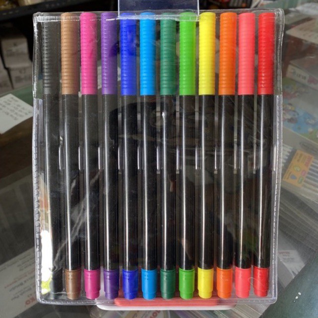 

H7Y Joyko Super Brush Pen 12 Color + Fine tip ( 2 in 1 ) Clp-13 Clp13