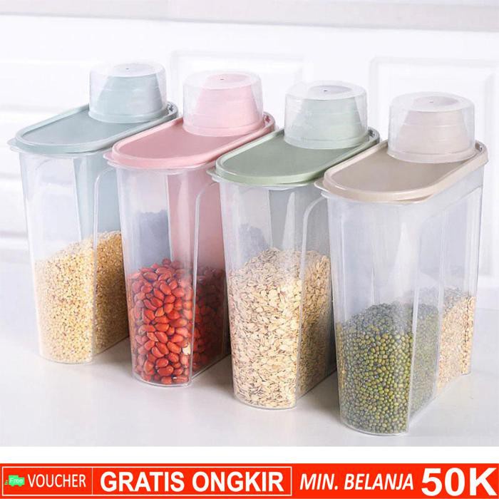 GS8 Biru Toples Wadah Penyimpanan Makanan Food Storage Container 2.5L 1Pcs Otherhouse H1211