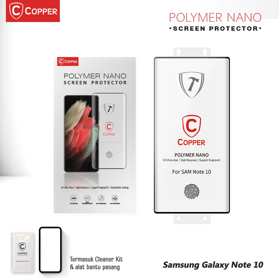 Samsung Galaxy Note 10 - COPPER Polymer Nano Tempered Glass