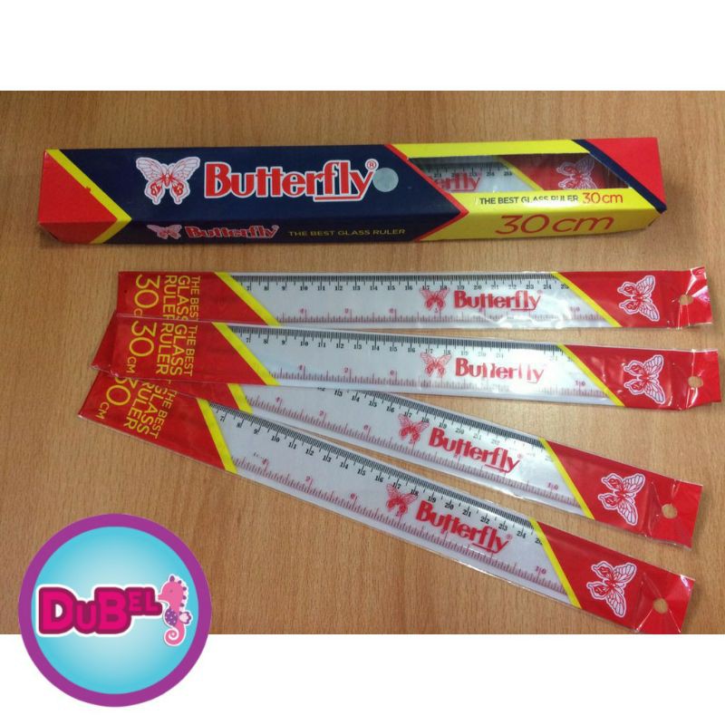 

Penggaris Akrilik 30cm / Penggaris Butterfly 30cm / Acrylic Ruler