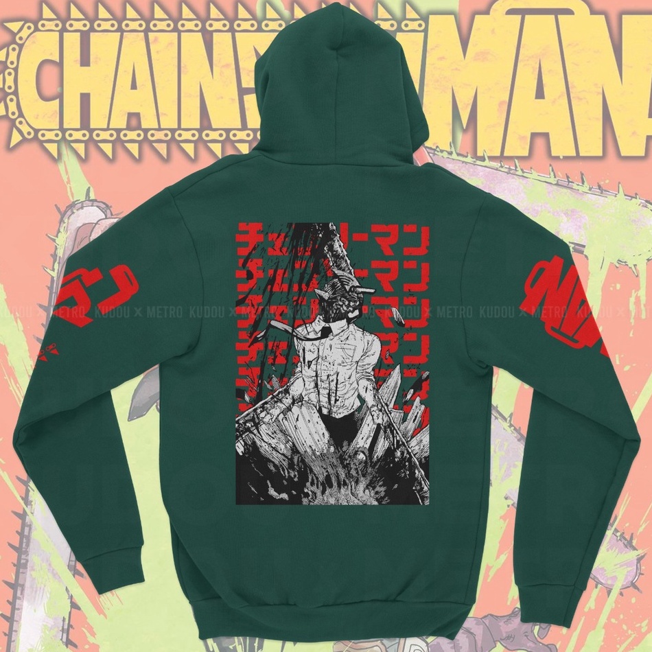 Jaket Chainsaw Man Anime Manga Premium Unisex