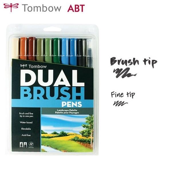 

[[COD]] Tombow Dual Brush Pen ABT Landscape Color Set 10 BERKUALITAS Kode 662