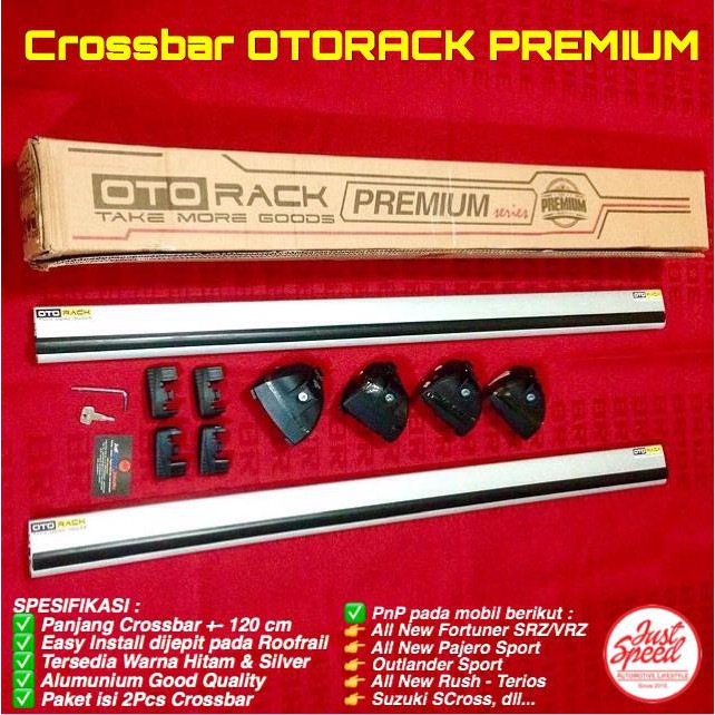 Crossbar Otorack Premium Jepit Roofrail All New Terios