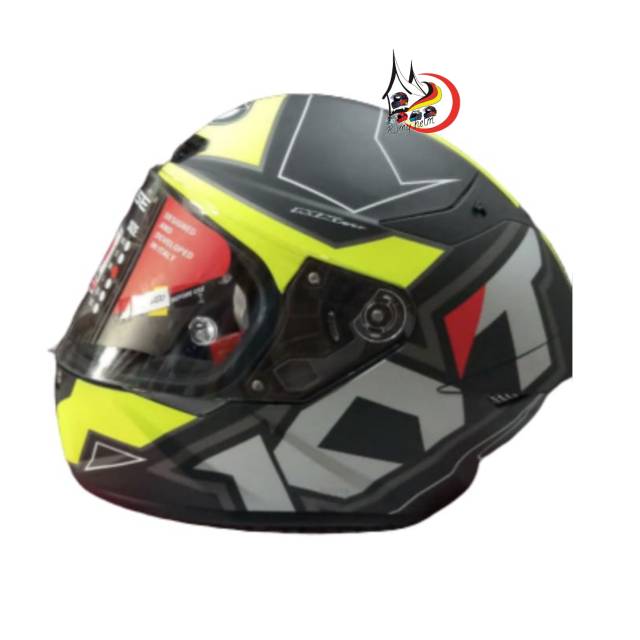 HELM KYT TT COURSE BLACK YELLOW/ HELM KYT FULL FACE/ HELM KYT TERLATIS
