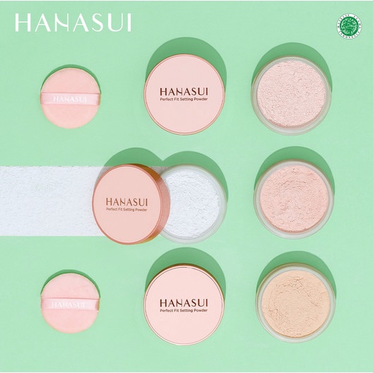 ❄️MATCHA❄️ HANASUI PERFECT FIT SETTING POWDER - BEDAK TABUR MATTE POWDER ORIGINAL