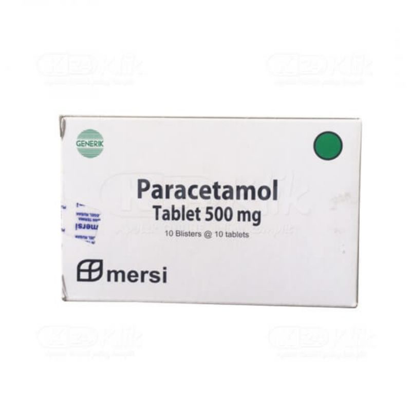 Paracetamol mersi box 10 blister