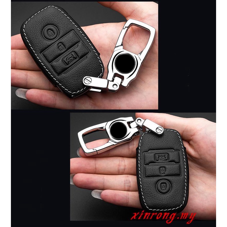 Case Pelindung Remote Kunci Mobil Keyless Bahan Kulit Untuk Forte / Forte Koup