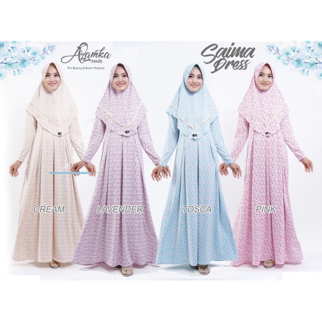 Dress Saima by AZAMKA HIJAB🍁 185.000 (dress)