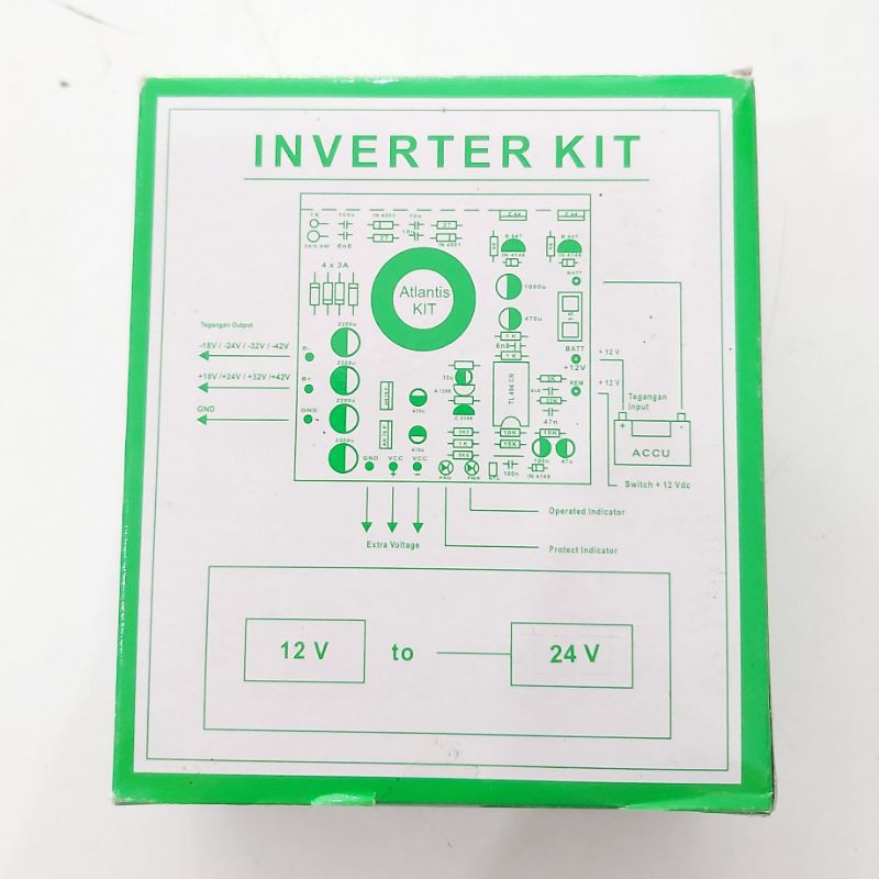 KIT INVERTER POWER SUPPLY 12V DC JADI 24V CT