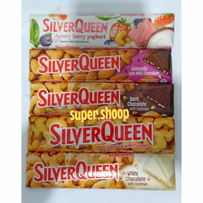 

COKELAT- SILVERQUEEN MILK CHOCOLATE CASHEW 65 GR SILVER QUEEN COKLAT VALENTINE - ALMOND -COKELAT.