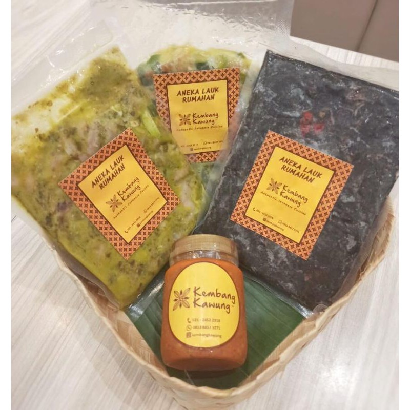 

Paket Besek Frozen Vacuum Foods isi 3 @120Gr dan Sambal Siap Saji