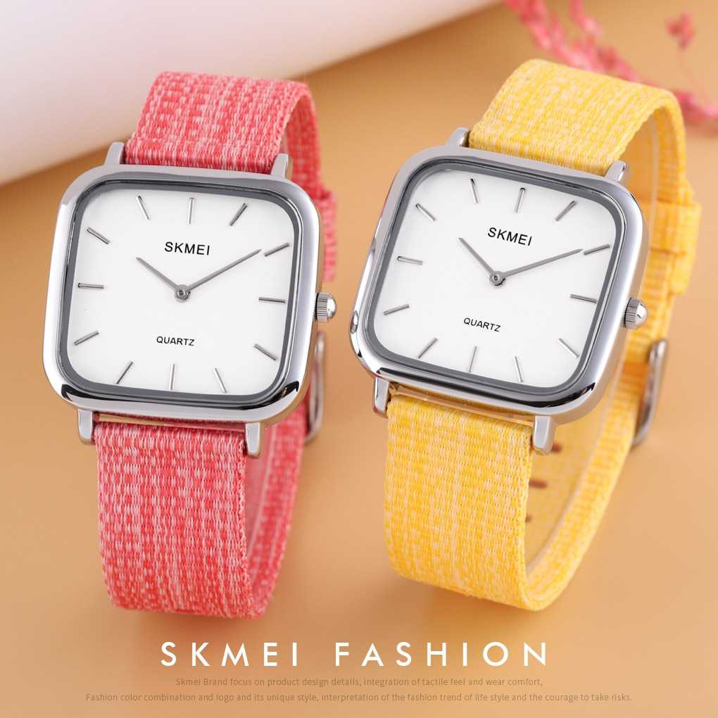 MLNSHP SKMEI Jam Tangan Analog Wanita Strap Nylon - 1555