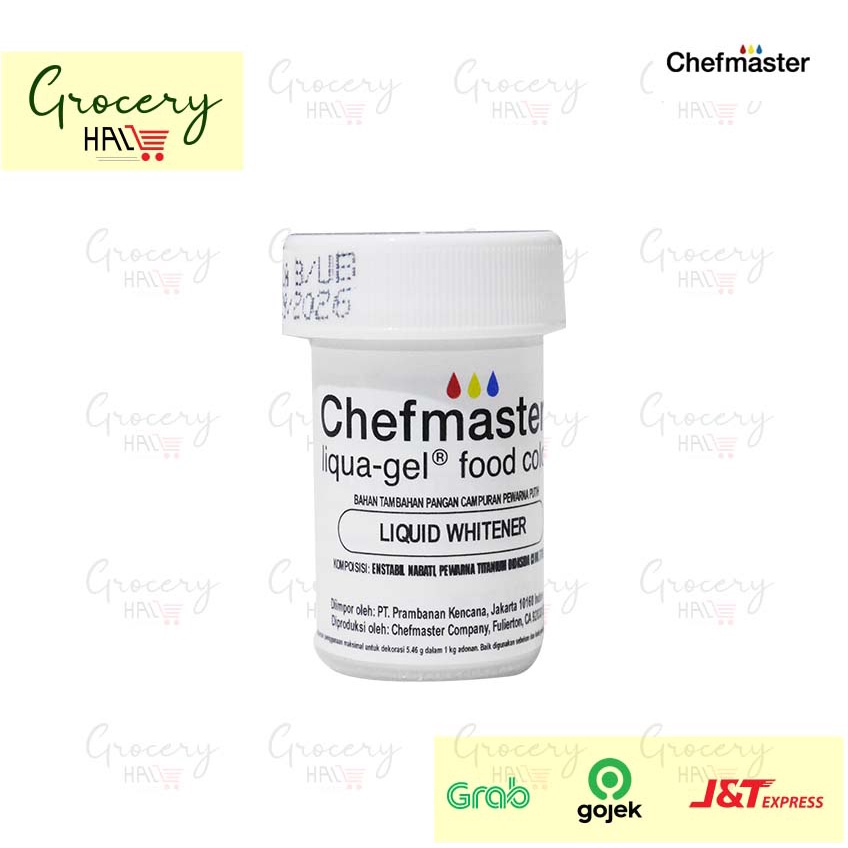 

CHEFMASTER LIQUID WHITENER 37 GRAM - PEWARNA MAKANAN PUTIH - FOOD COLOR LIQUA GEL