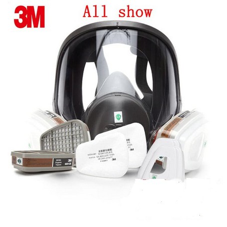 Full Face Mask Respirator 3M 6800 Masker Full Face Reusable 3M 6800