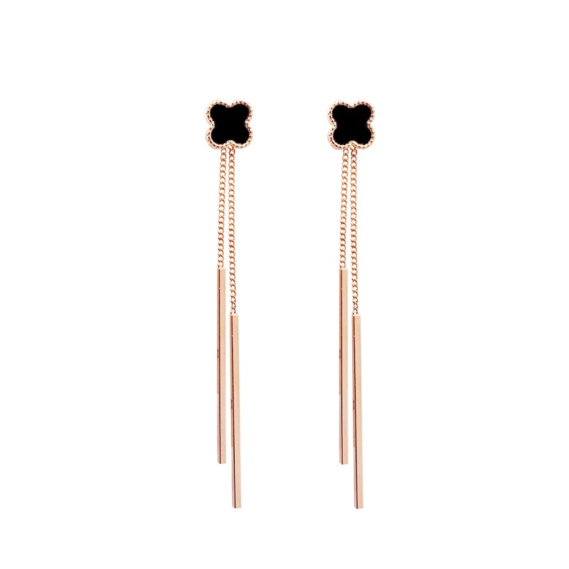 Elegan rumbai anting-anting 2019 baru populer Net merah earbud telinga klip panjang kawat telinga an