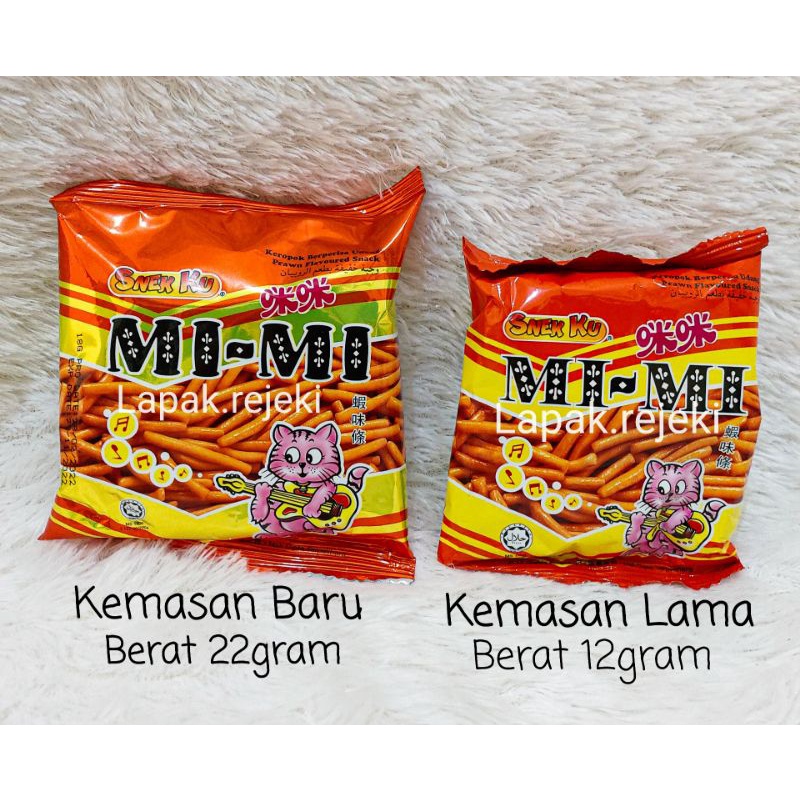 

Snek Ku Mi Mi Kerupuk Jadul 22gram / mimi / Kerupuk mimi