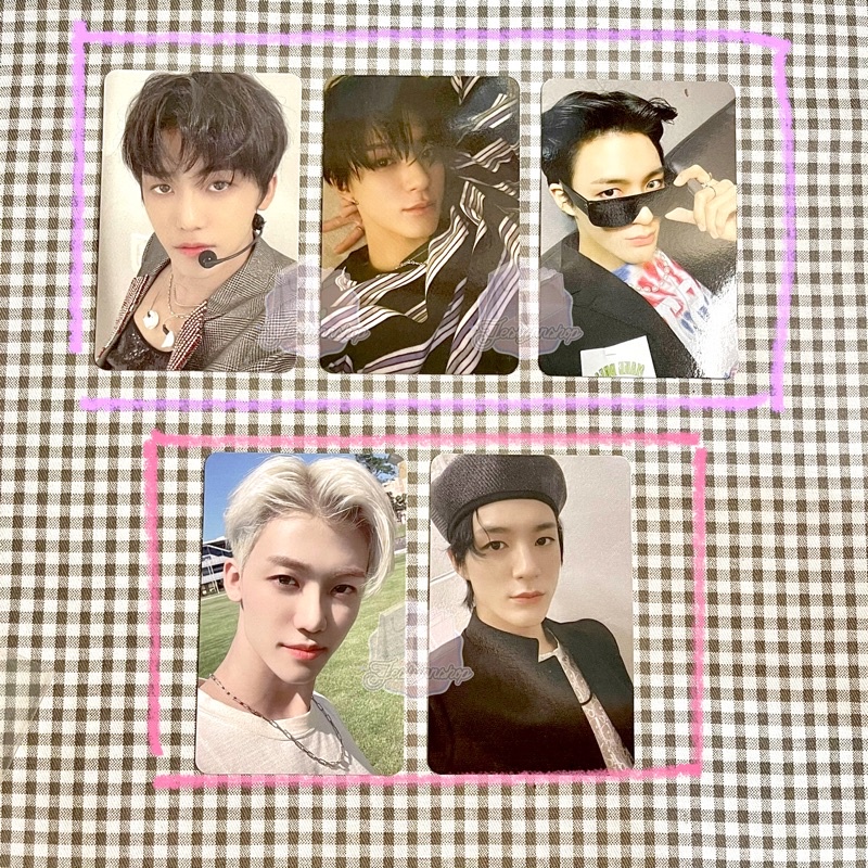 NCT OFFICIAL PHOTOCARD JAEMIN KIHNO DEPARTURE ARRIVAL JENO KIHNO HELLO BORING DOYOUNG REGULATE