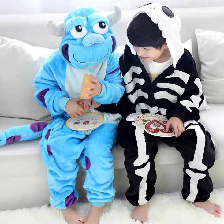 BAJU ONESIE SULLEY MONSTER UNIVERSITY BONEKA PIYAMA KOSTUM PESTA ANAK