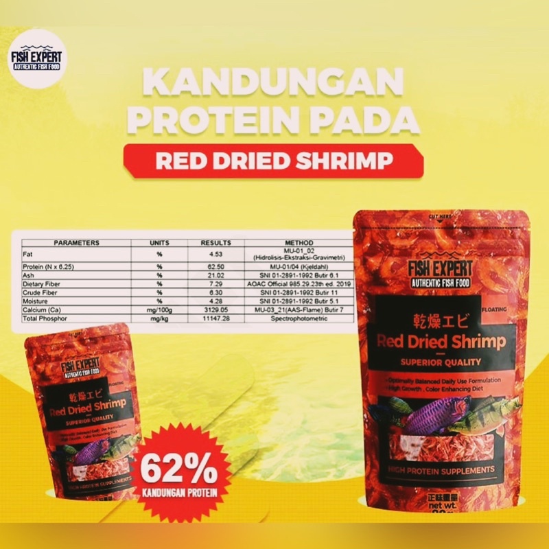 FISH EXPERT RED DRIED SHRIMP 80GR