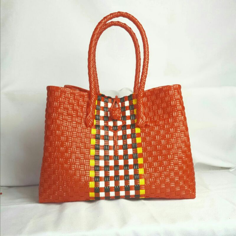 Petty bag jali rotan sintetis/tas jali/tas anyaman