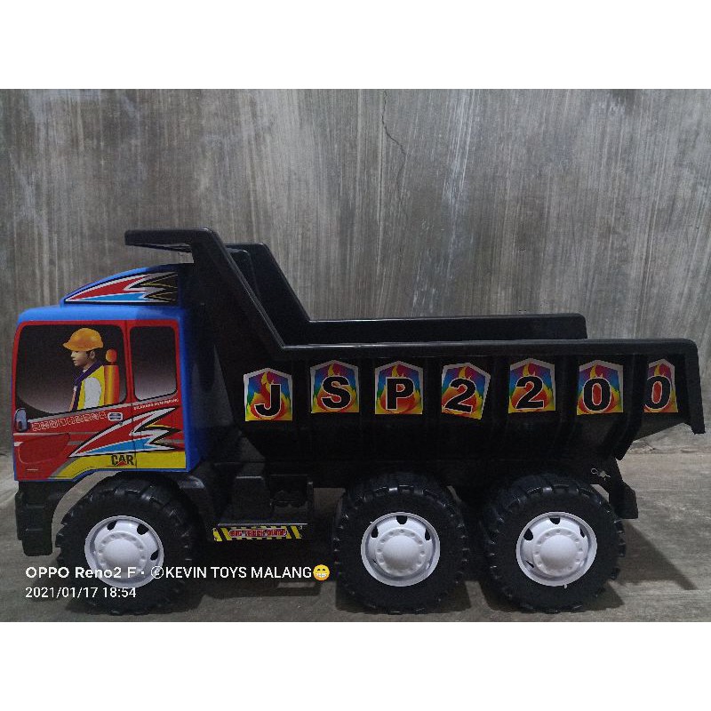 JSP 2200 mainan mobil truck super besar dan tebal / mainan dump truk pasir bak nya bisa jungkit