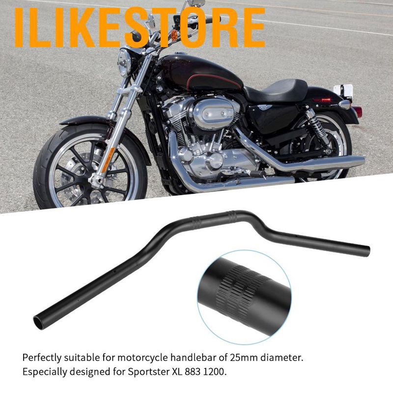 Ilikestore Stang Motor Bahan Baja Ukuran 25mm Untuk Sportster Xl 883 1200 Shopee Indonesia