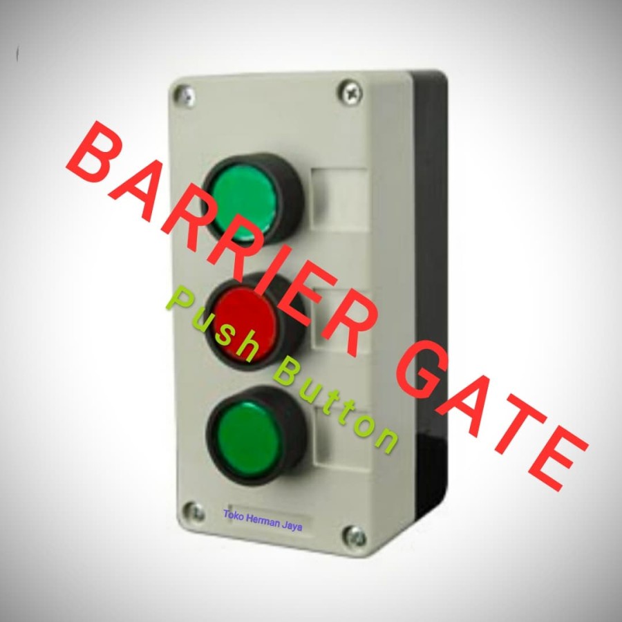 push button barrier gate palang parkir