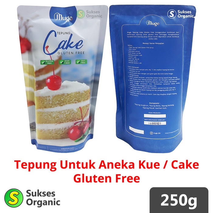 

NEW Tepung Premiks Cake Kue Gluten Free | 250gr | Mugo