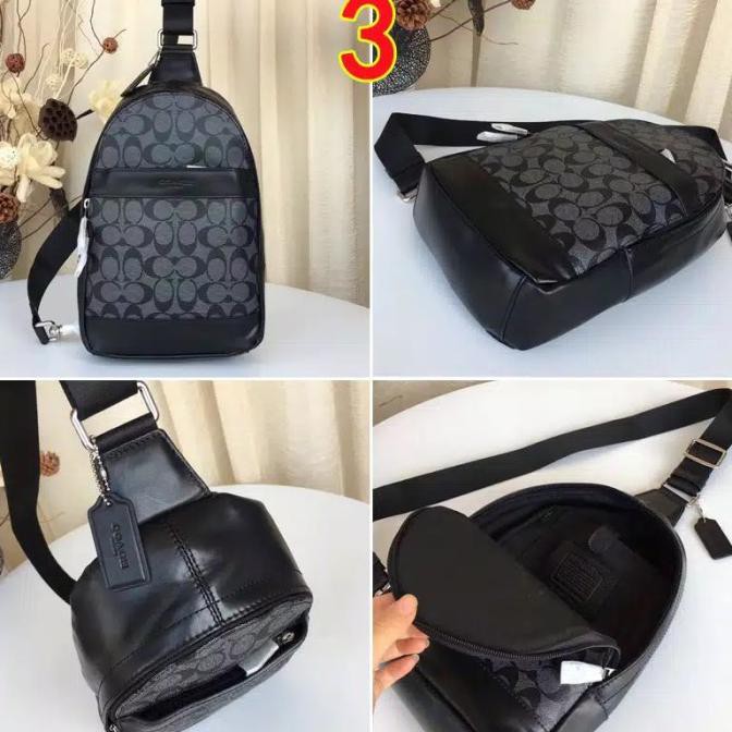 Coah Men Bodybag Slingbag Tas Selempang Pria Coach Mirror Quality - No 3 Ayosukseszyzy