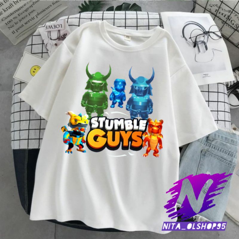 stumble guys kaos anak stumble guys skin langka spesial baju anak stumble guys