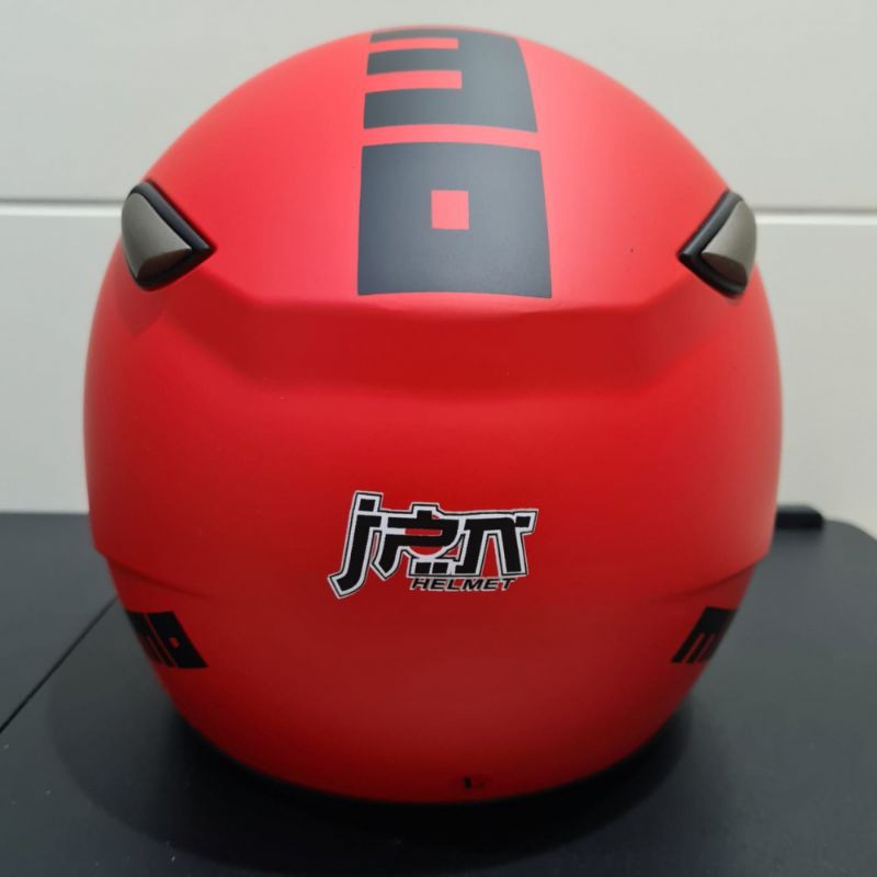 Helm JPN kawai momo Merah doff kaca bogo