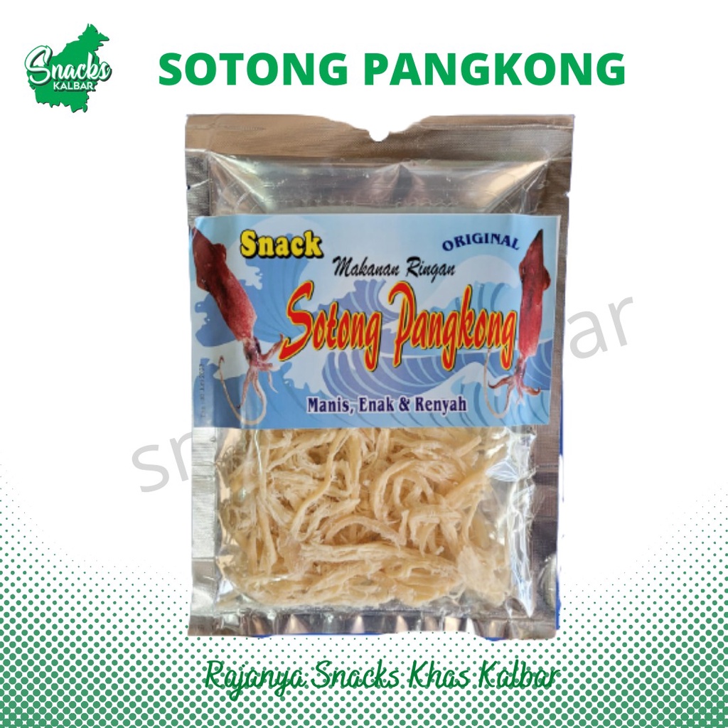 

Sotong /Juhi/Jiu He/Snack Sotong Pangkong Original & Pedas Manis Khas Pontianak