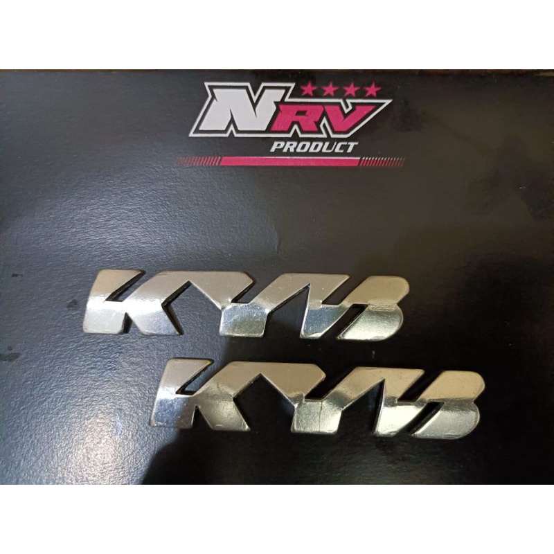 TULISAN KYB Emblem kyb emblem timbul KYB TEBAL 3MM harga sudah satu set kanan kiri