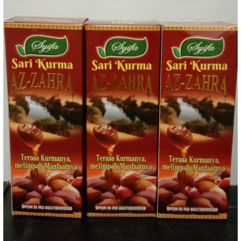 

Sari Kurma Az Zahra Syifa Reguler - Sari Buah Kurma Asli - Sari Kurma Az-Zahra Syifa Original