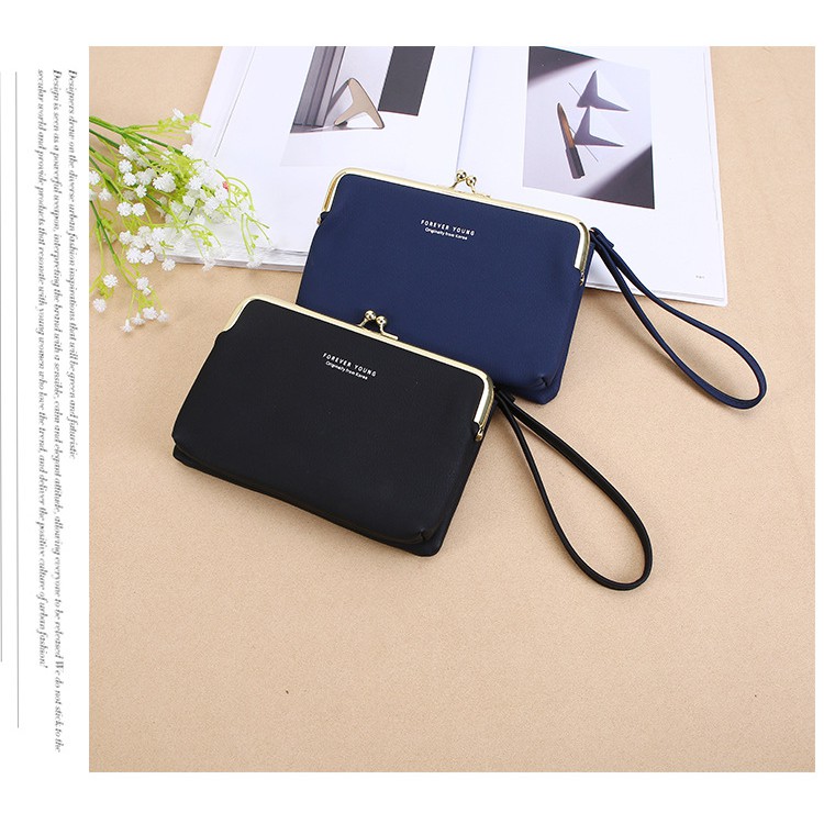 KhatinStore Tas Dompet Clutch Wanita Terbaru Import FOREVER YOUNG 2 IN 1 / ORI / MURAH - 348 COD