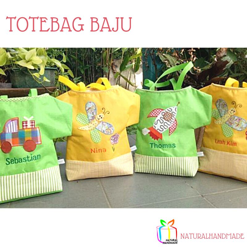 

TOTEBAG BAJU- SOUVENIR ULANG TAHUN ANAK UNIK CUSTOM