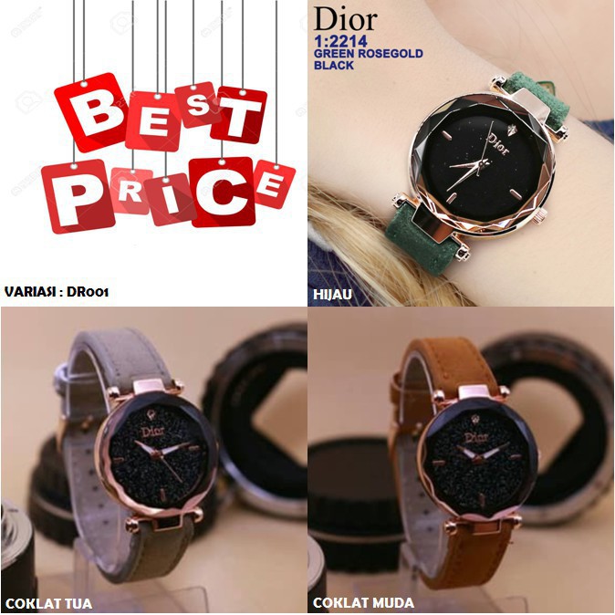 [PA] JAM TANGAN WANITA KULIT KACA BELIMBING GROSIR IMPORT MURAH MAGNET DR001