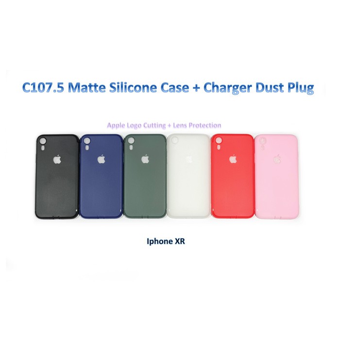 C107.5 Iphone X / XS / XR / XS MAX  Colourful Ultrathin Silicone Matte Case