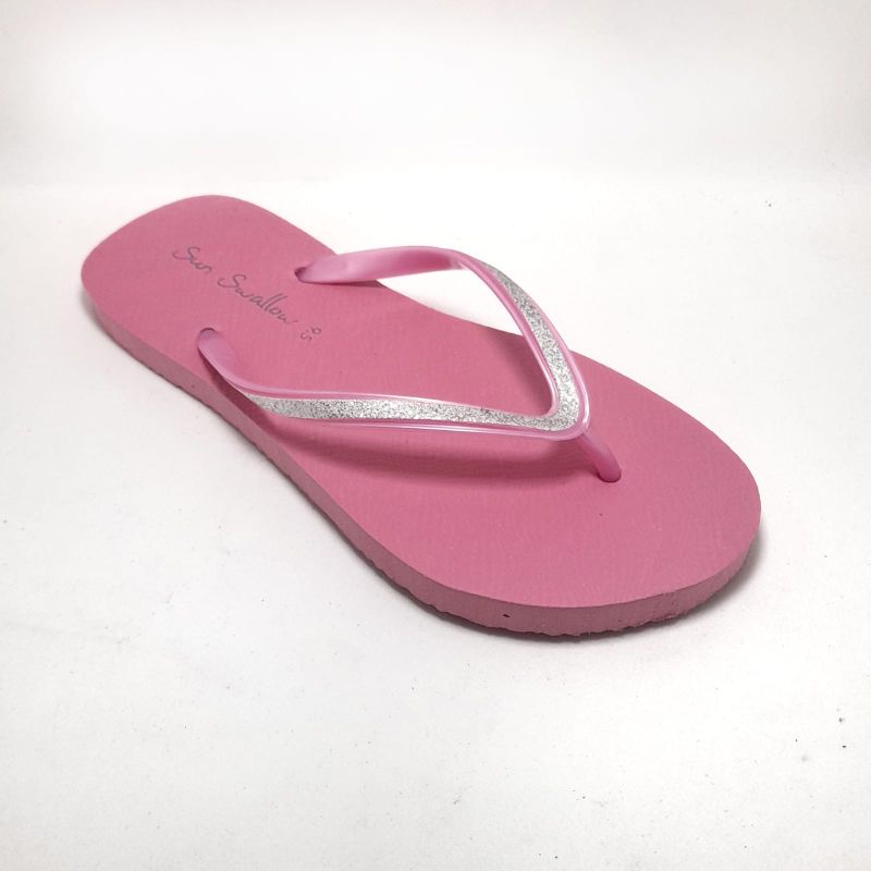 sendal jepit wanita sun swallow crystal flip flop 9.5 - 10.5