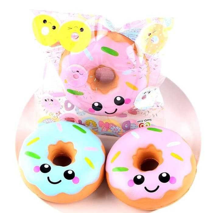 SS520 Squishy Licensed Donat Smiley 10cm SE017 By Sunny Squishy