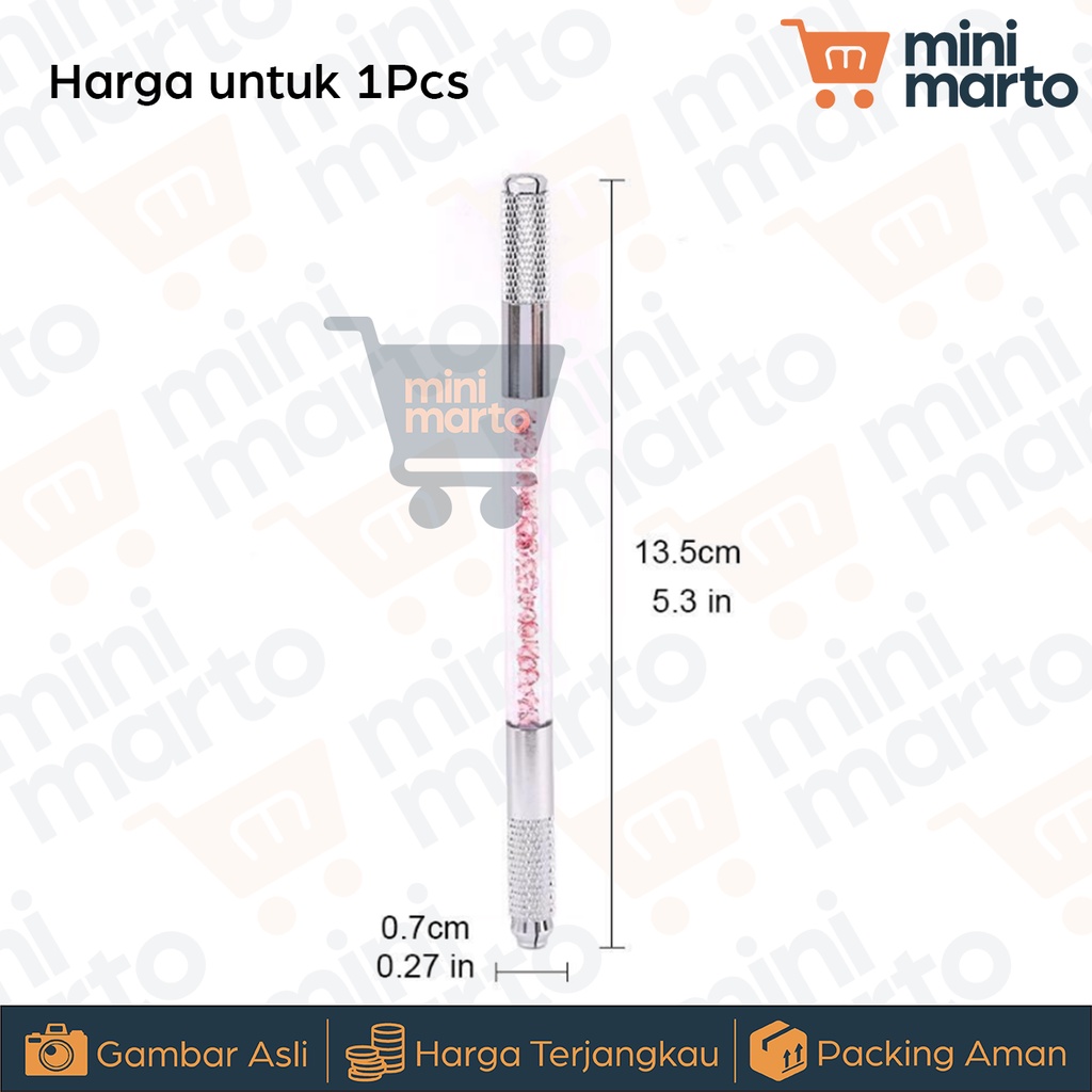 Alat Sulam Alis Sulam Bibir 3in1 Microblading Pen Manual Embriodery - Minimarto